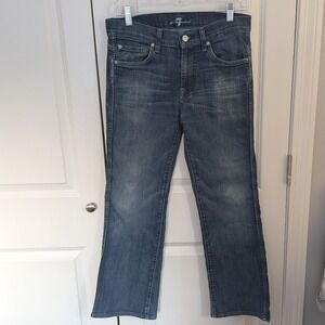 7 For All Mankind A Pocket Bootcut Jeans Dark Wash Blue Size 28 Women Denim 7FAM
